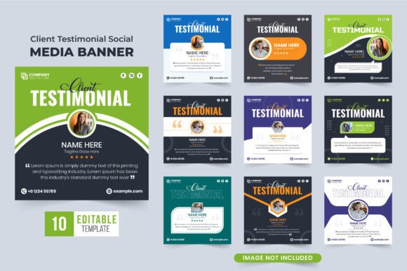 Business Client Review Collection Vector