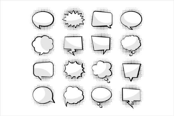 Cartoon Text Balloon Blank Collection