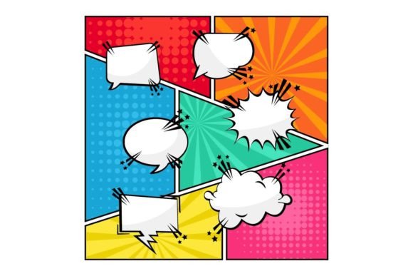 Comic Specch Bubbles Text Blank Pop Art: A Design Evaluation