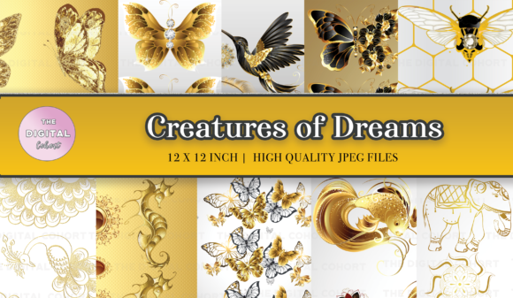Golden Luxury Digital Papers JPEG: Elevate Your Visual Design