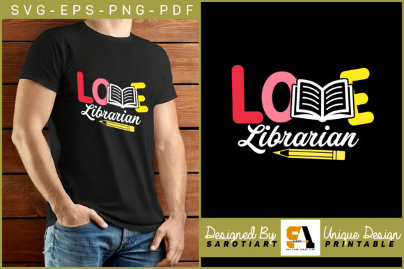 Love Librarian Sublimation Design SVG: A Creative Digital Asset for Book Lovers