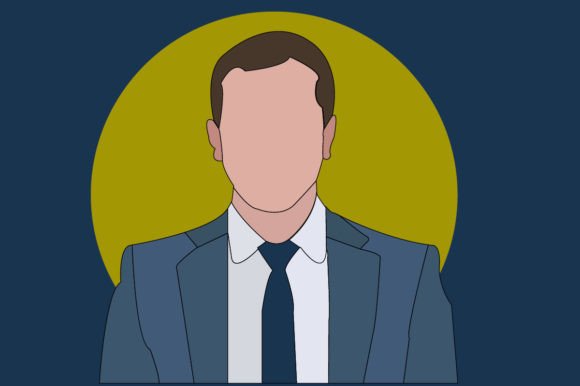 Portrait of a Business Man Vector: A Versatile Digital Asset for Creative Projects