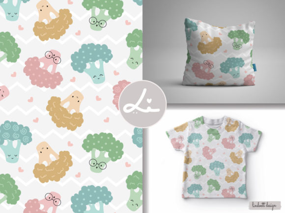 Seamless Pattern Kawaii Broccoli: The Ultimate Design Solution for Creative Projects