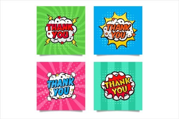 Thank You Pop Art Style Collection: A Practical Guide to Comic Banner Assets